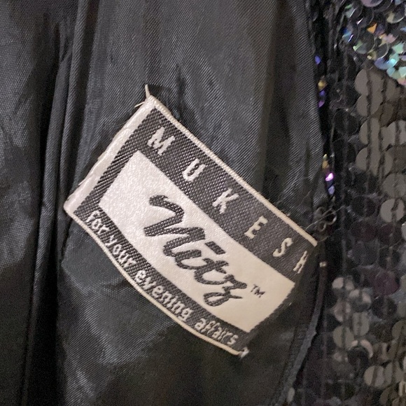 Mukesh nitz black sequin dress size smalll - Picture 9 of 9